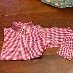Polo by Ralph Lauren Red Gingham Button Down Shirt